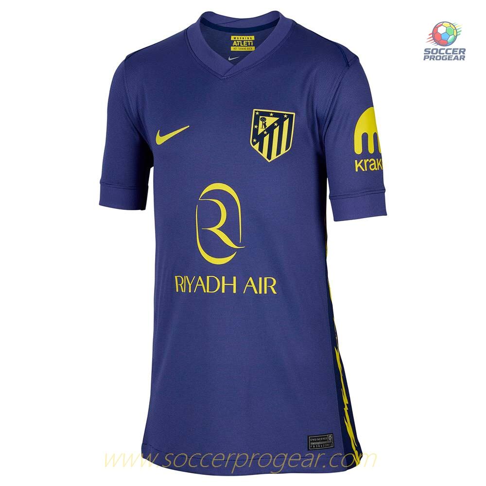 Atletico Madrid Youthren's Away Football Jersey 2025-26 Edition