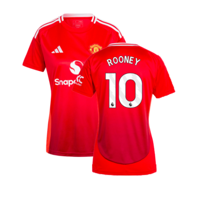 Top-Quality Man Utd 2024-2025 Man Utd Home Shirt (Womens) (Rooney 10)