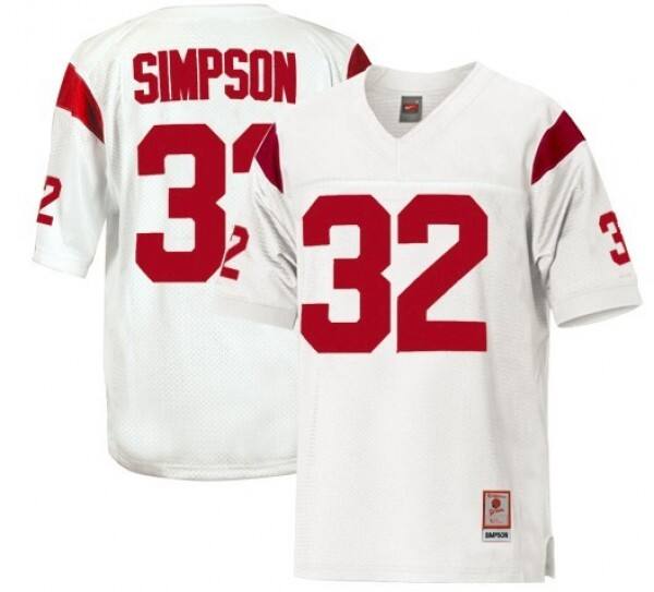Youth Elite Program #32 O.j. Simpson White Professional Grade Jersey