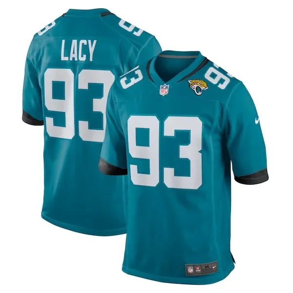 None Tyler Lacy Game Jersey - Teal | NFL Player Jersey | NFL Football