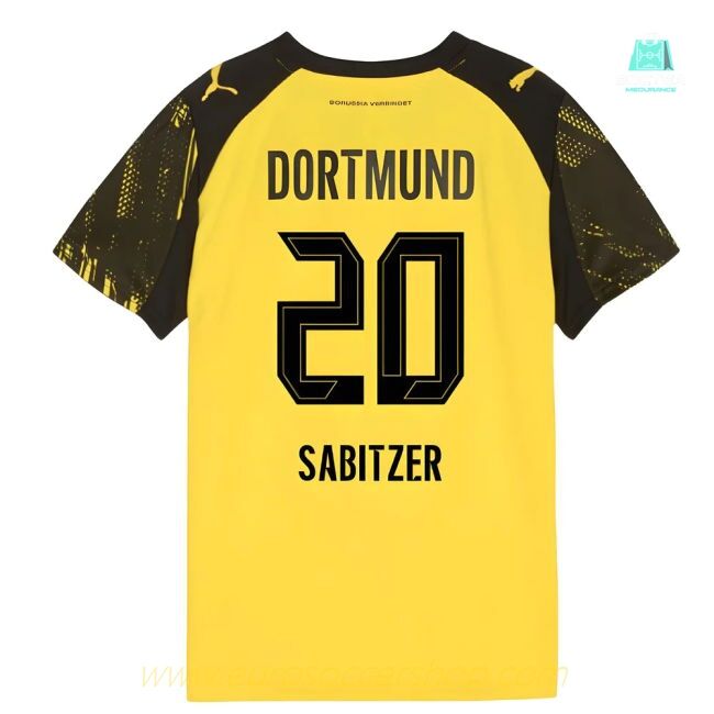 2025-2026 Borussia Dortmund Home Shirt (Kids) (Sabitzer 20)