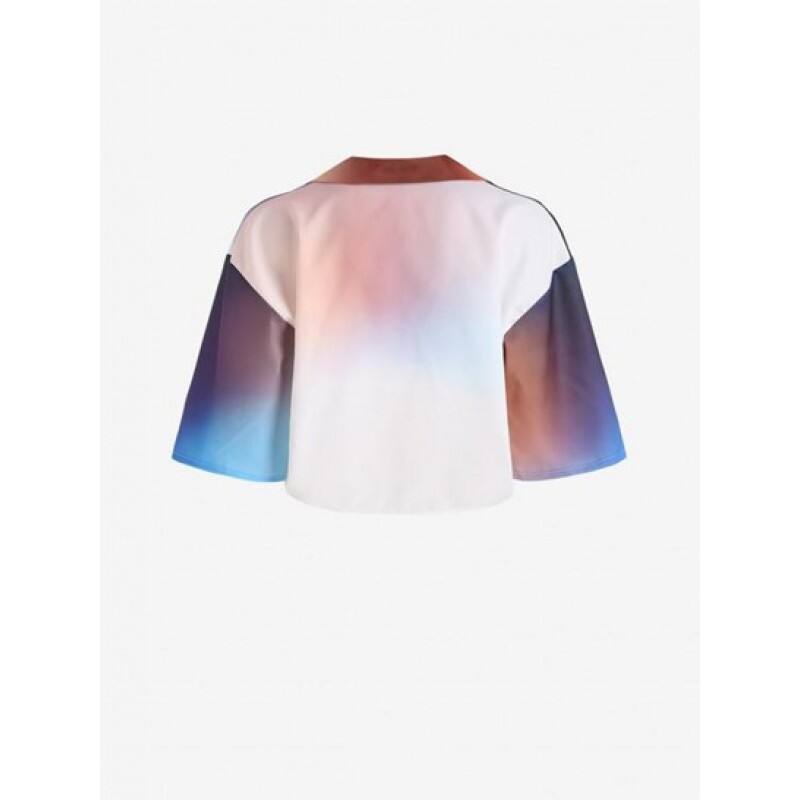 Tie Dye Drop Shoulder Knotted Shirt EN8737