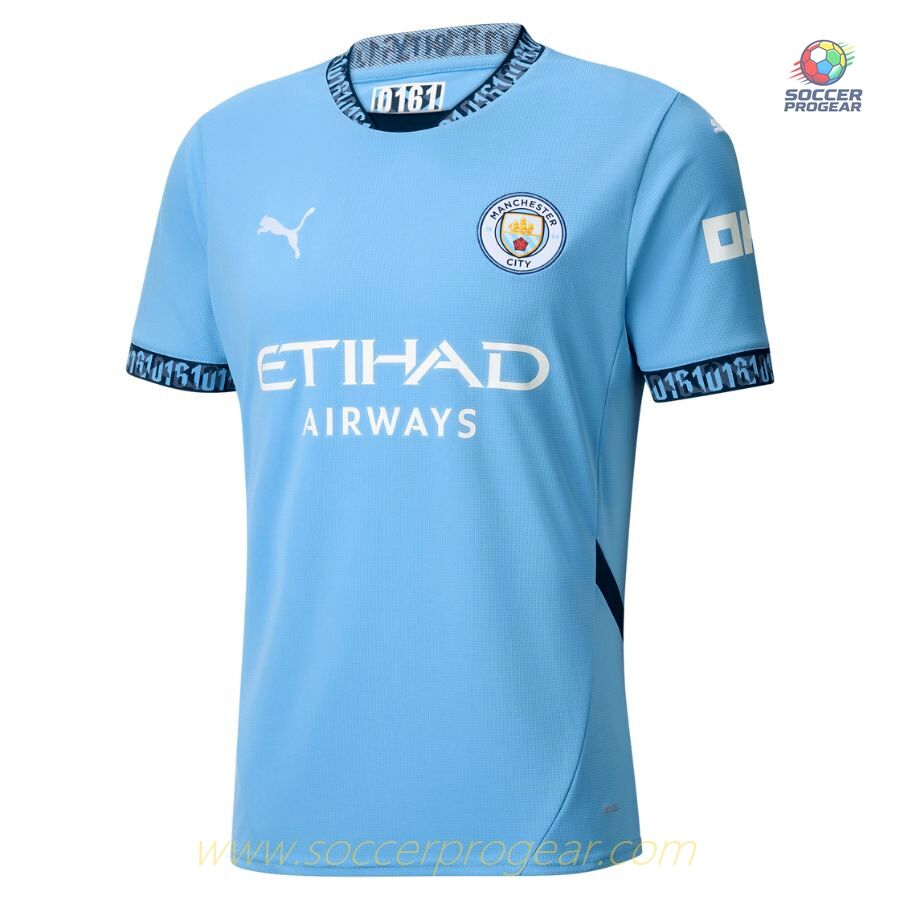 Manchester City Home Team Football Jersey 2024-2025 Season Grealish