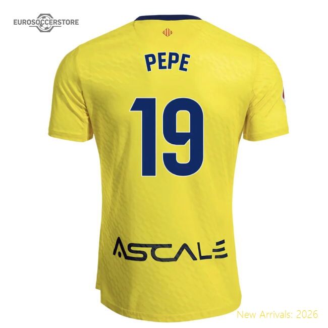 Villarreal Pepe Premium Home Jersey La Liga Adidas Climacool