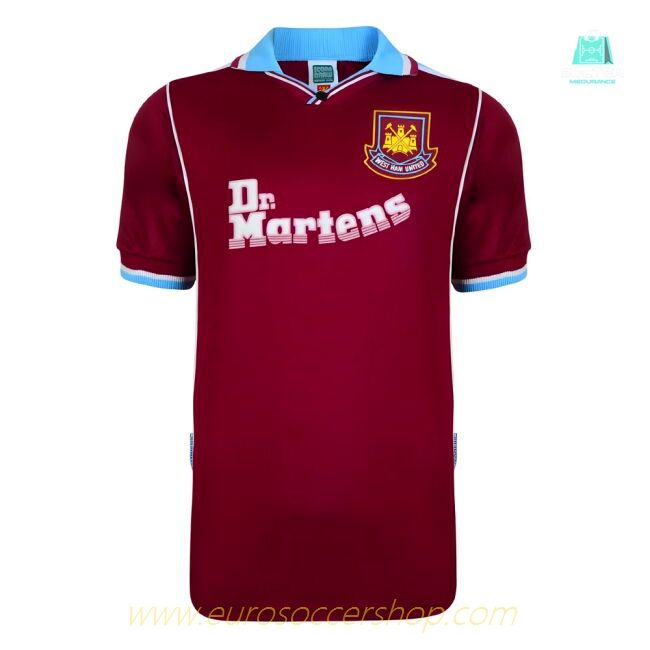 Score Draw West Ham United 2000 Retro Football Shirt