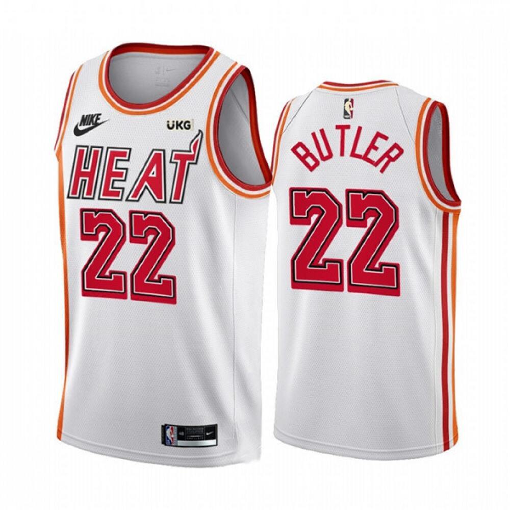 Fan Favorite Elite Men's MIA #22 Jimmy White Basketball Jersey