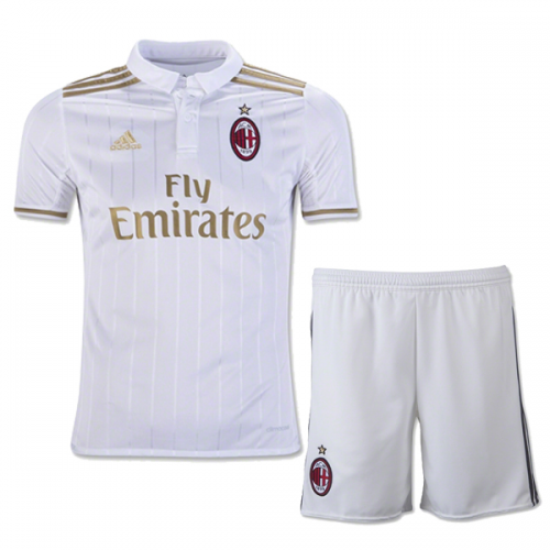 Kids AC Milan Away 201617 Soccer Shirt JerseyShorts - Official