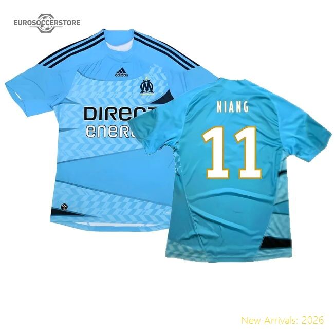 Supporter Marseille 2009-10 Away Shirt ((Excellent) M) (Niang 11)