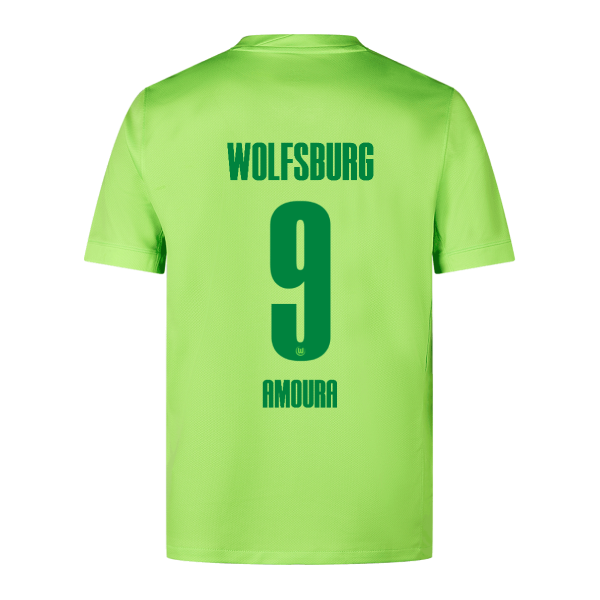 Wolfsburg's 24-25 Home Jersey Featuring Amoura 9