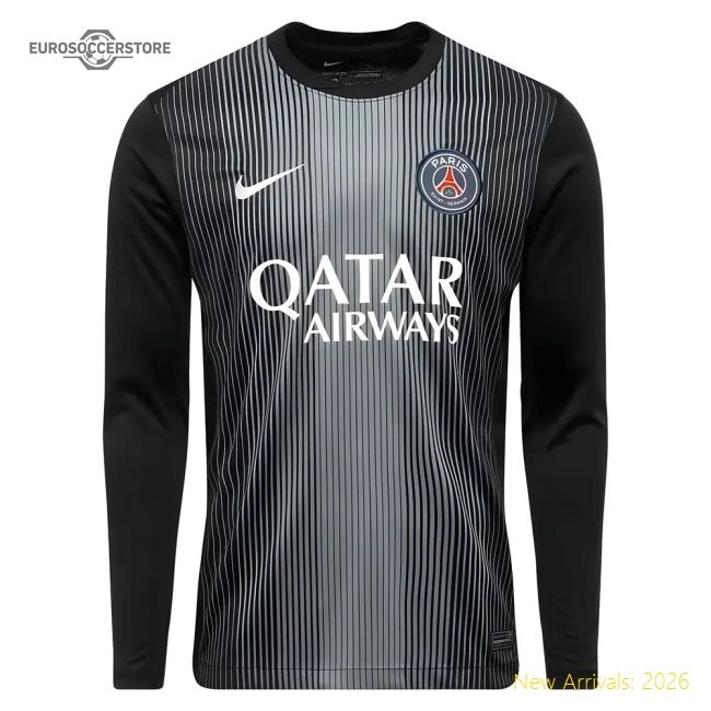 Performance High-Quality 2025-2026 Psg Goalkeeper Shirt (Black)