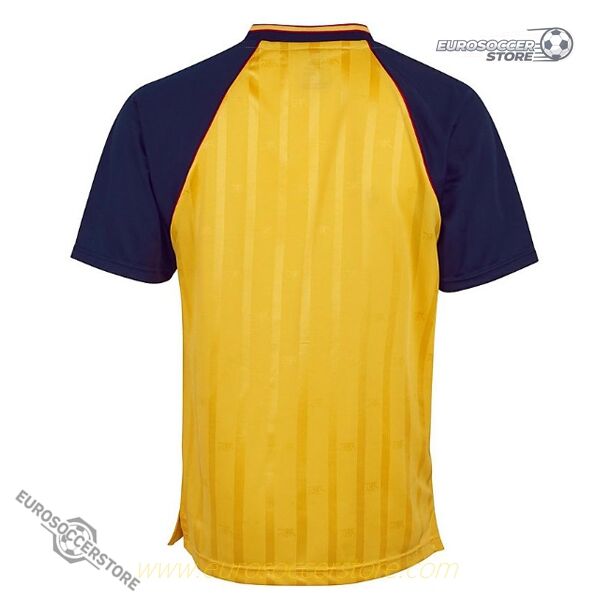 Arsenal's 1988-1990 Vintage Away Jersey in Yellow