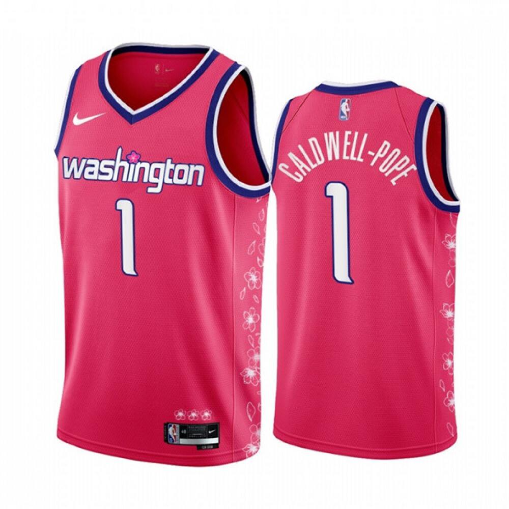 Exclusive Men's Wizards #1 Kentavious None Basketball Jersey