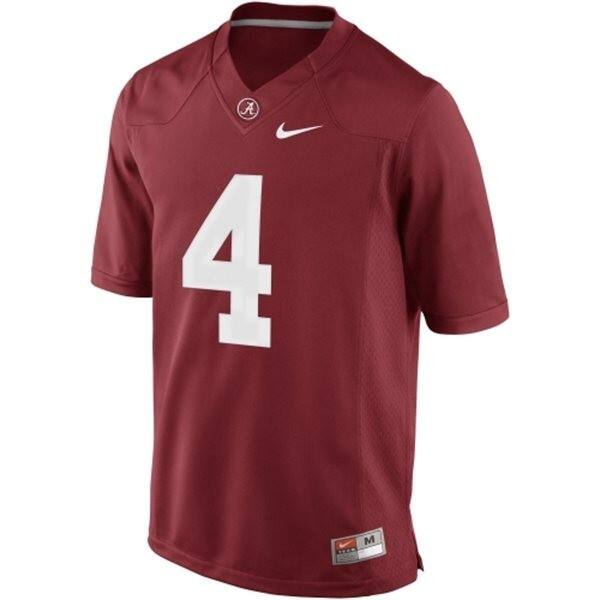 Men Alabama Crimson Tide #4 Player Premium Jersey - Budget