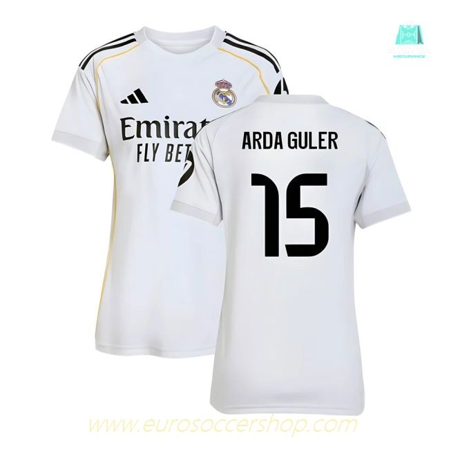 2025-2026 Real Madrid Home Shirt (Womens) (Arda Guler 15)