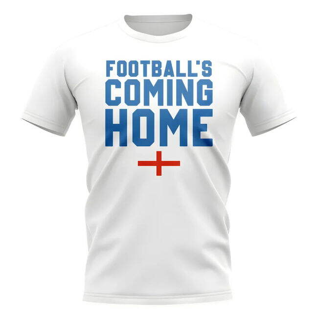 England Footballs Coming Home T-Shirt - Flag/White