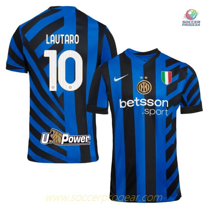 Inter Milan Home Team Soccer Jersey 2024/25 Collection Lautaro
