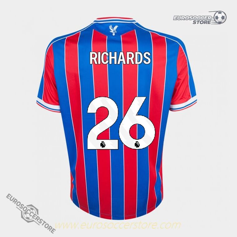 Crystal Palace 25-26 Season Home Version RICHARDS #26 Football Jersey