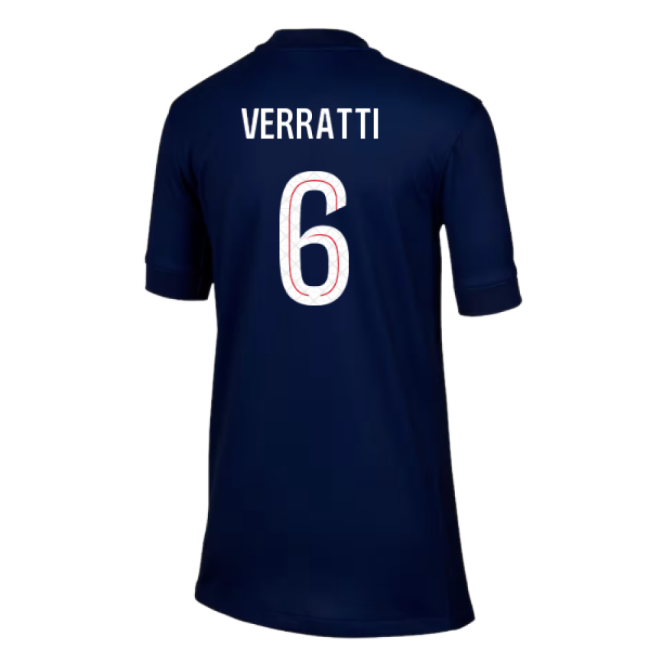 2025-2026 PSG Paris Saint Germain Home Shirt (Kids) (Verratti 6)