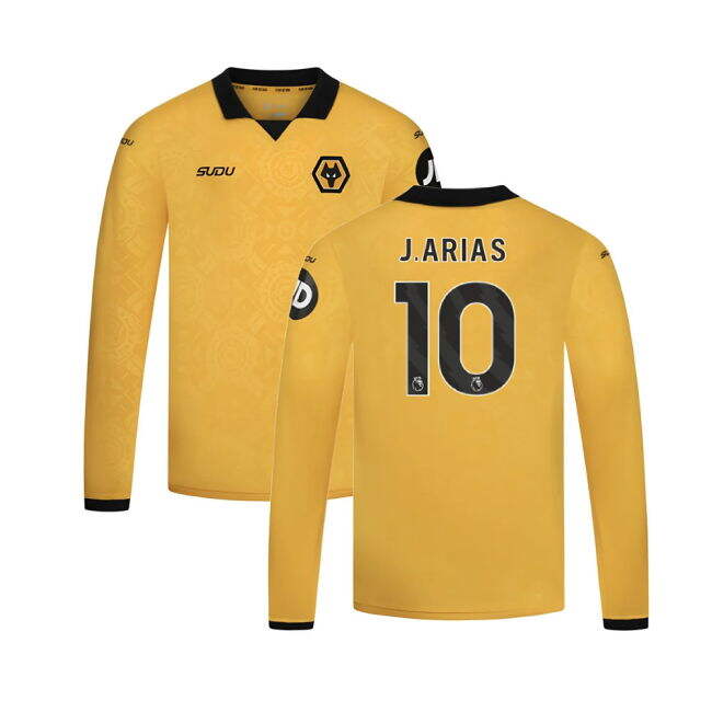 Kids 2026 Collection Wolves Home Soccer Jersey 2025-2026 (Arias 10)