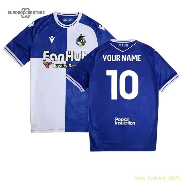 Top-grade 2025-2026 Bristol Rovers Home Shirt (your Name)