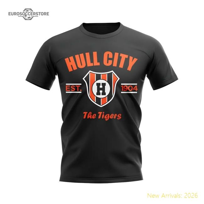Official Hull City Established Football T-shirt (black) - Premium