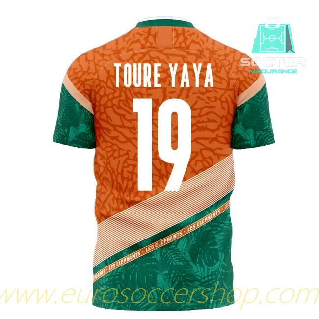 2025-26 Collection Ivory Coast Away Kit Design Concept (TOURE YAYA 19)