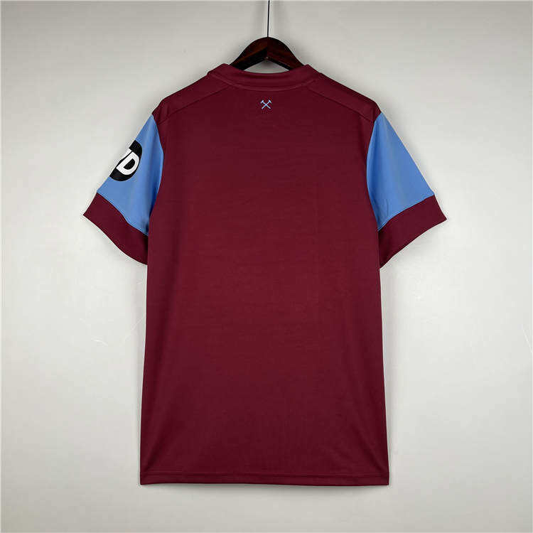 Breathable West Ham United 2324 Football Shirt Home Red Soccer Shirt
