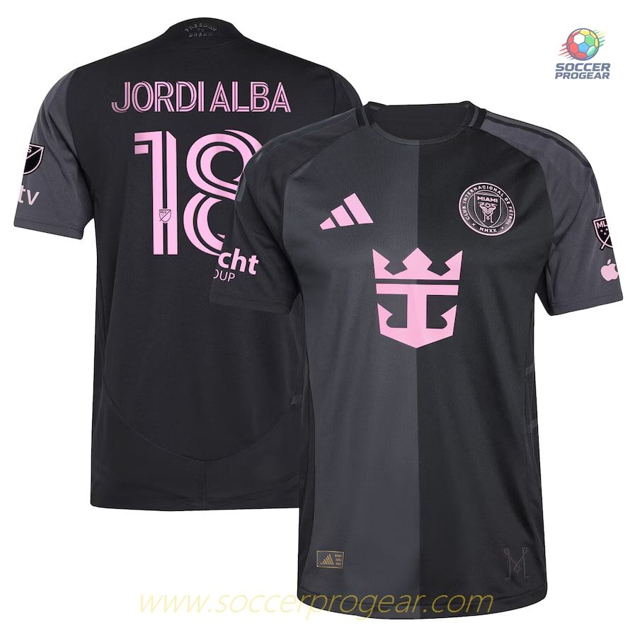 Inter Miami Away Match Football Jersey 2025 Jordi Alba