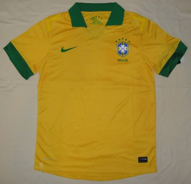 Lightweight 13-14 Brazil Home Yellow Jersey KitShirtShort