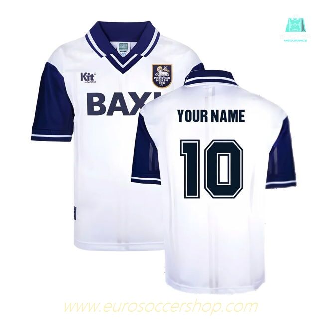 Preston North End 1996 Home Retro Football Shirt (Your Name)