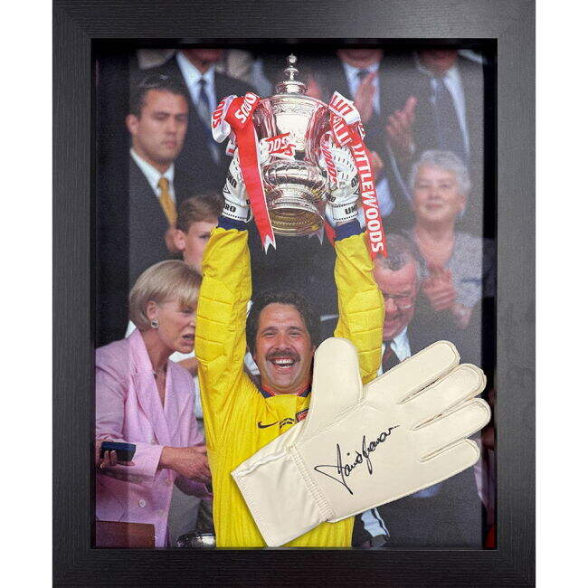 Adult Arsenal FC Seaman Signed Glove (Framed)