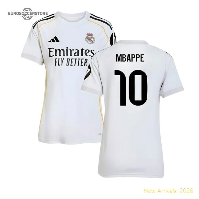 2025-2026 Real Madrid Main Jersey (womens) (mbappe 10) - Unique Style