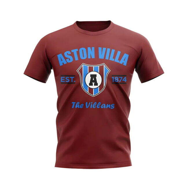 Aston Villa Established Football T-Shirt (Maroon)