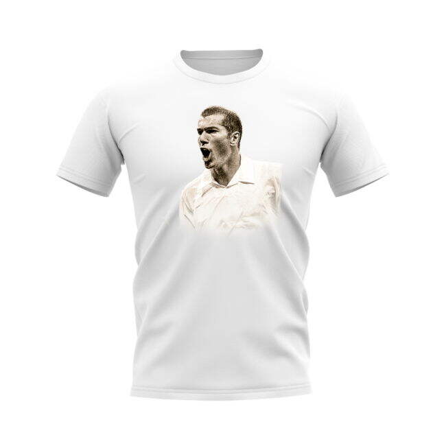 Zinedine Zidane Real Madrid Legend T-Shirt (White)