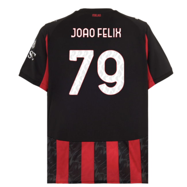 Official Ac Milan (acm) 2025-2026 Home - Serie A - Soccer Jersey
