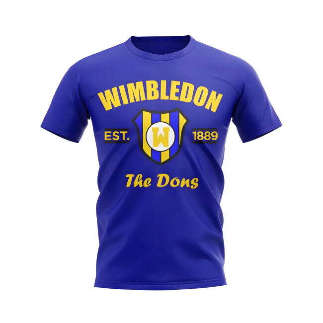 Wimbledon Established Football T-Shirt (Blue)