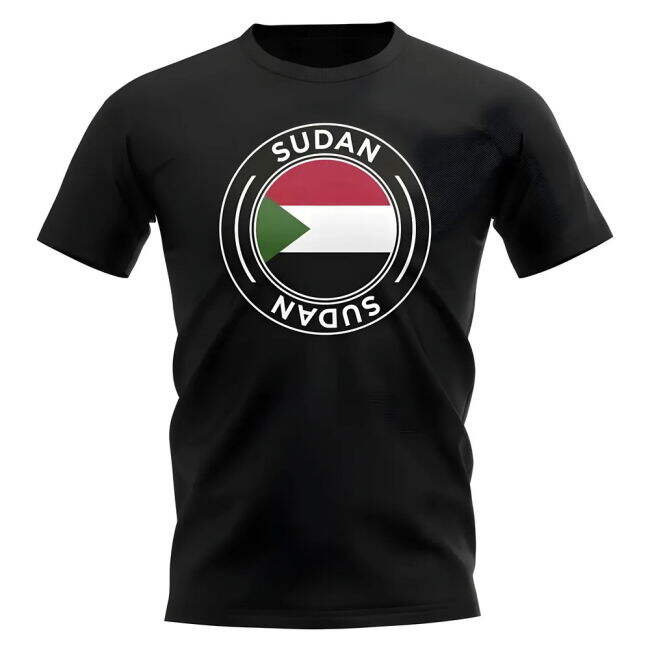 Sudan Football Badge T-Shirt (Black)