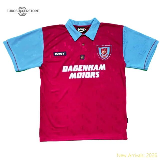 Premium 1995-1996 West Ham Centenary Pony Home Shirt (your Name)