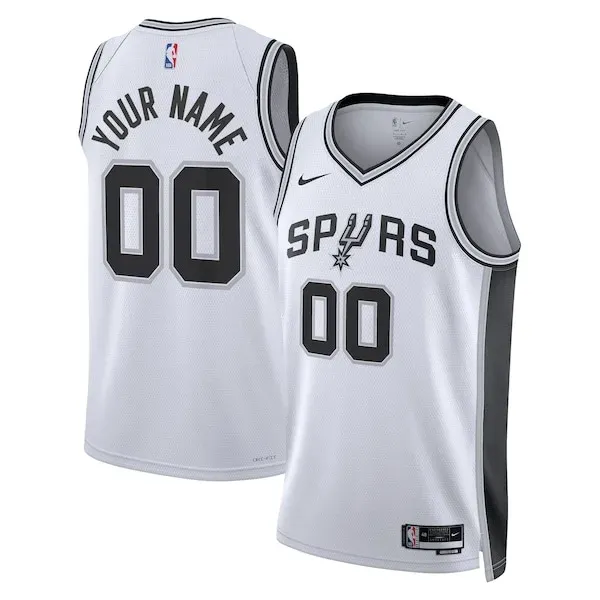 San Antonio Spurs Nike Unisex Swingman Custom Jersey White - Association Edition