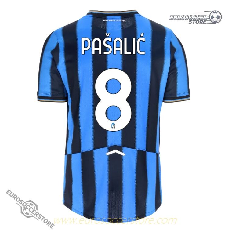 Atalanta 25-26 Season Home Jersey Featuring PAŠALIĆ with Number 8