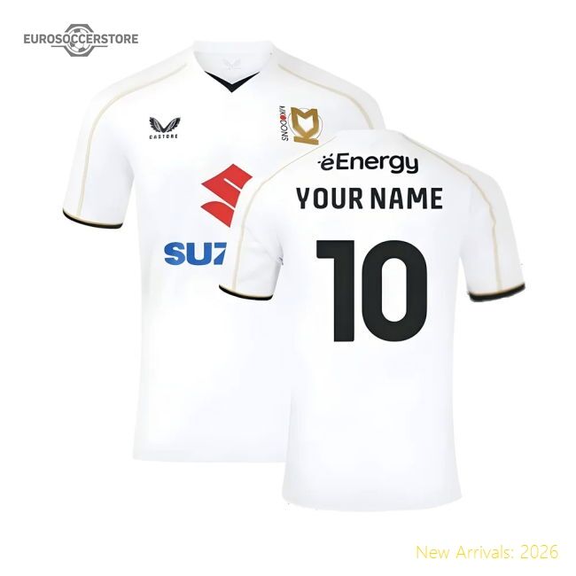 Premium-grade 2024-2025 Mk Dons Home Shirt (your Name) - Official Edition