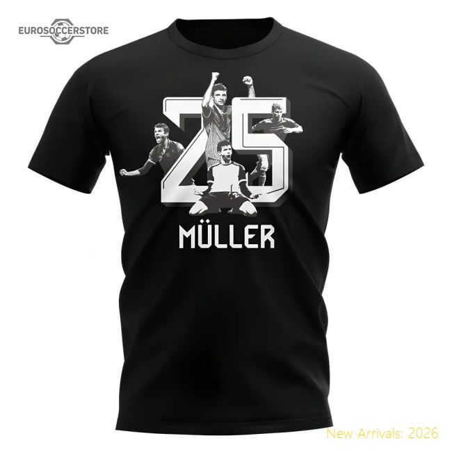 Premium-grade Thomas Muller Bayern Munich 25 T-shirt (black)