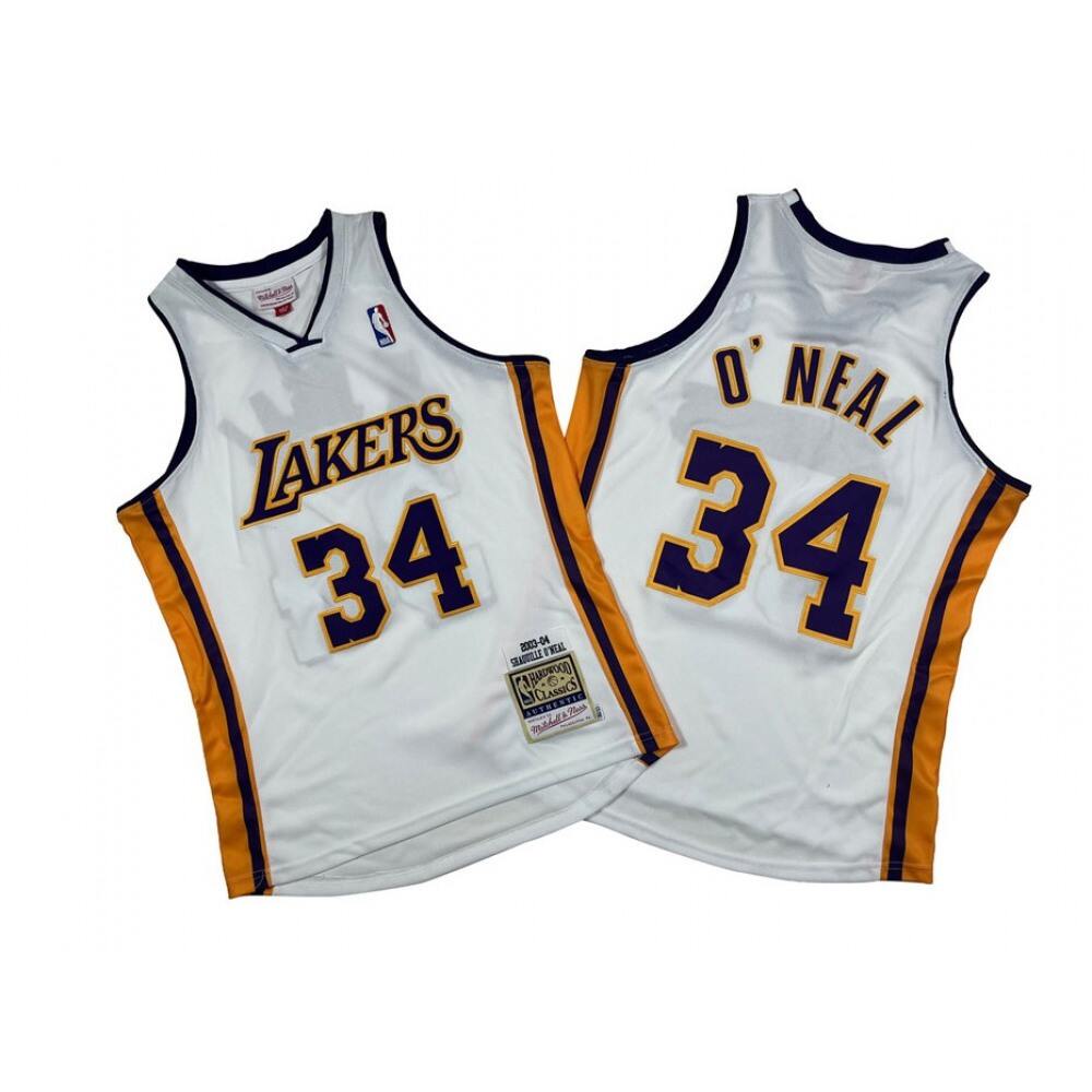 Official Jersey Los Angeles Lakers 34 White - - Game Day Essential