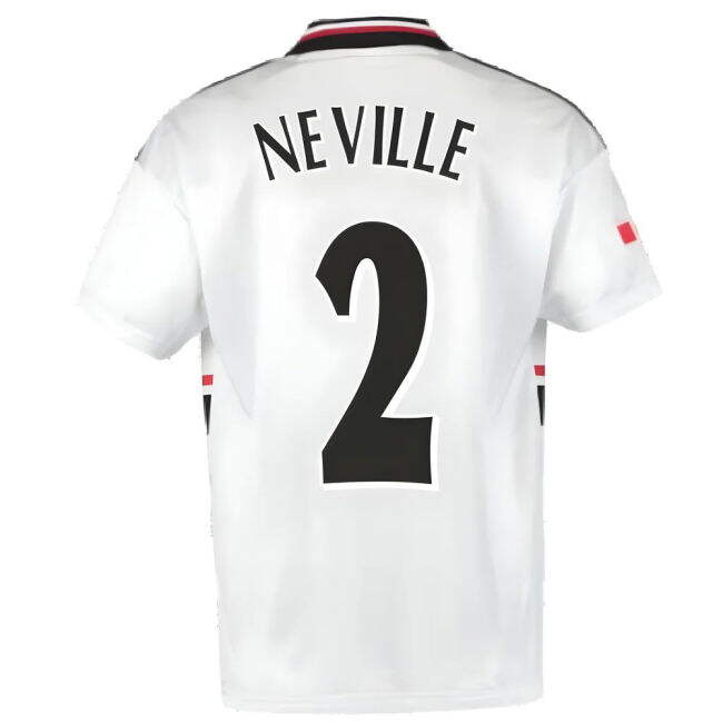 1999 Manchester United Away Football Shirt (NEVILLE 2)