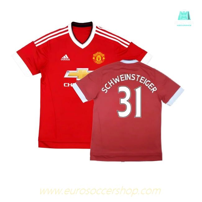Manchester United 2015-16 Home Shirt (Excellent) (Schweinsteiger 31)