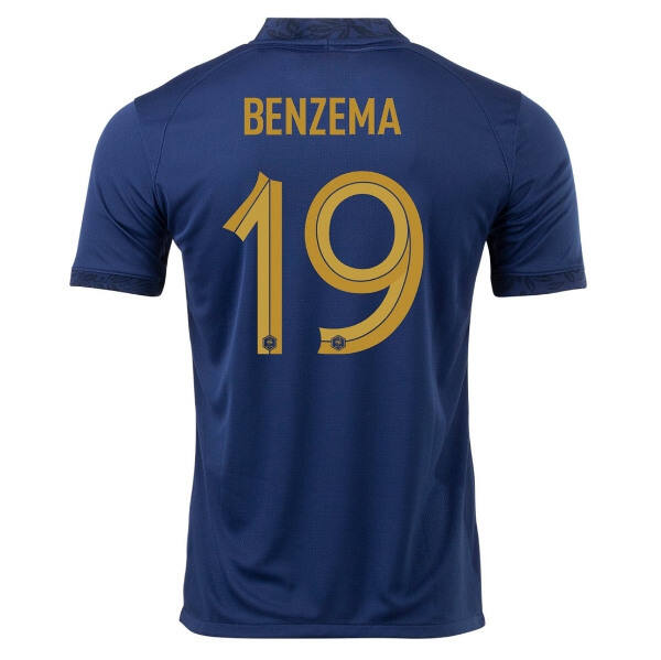 World Cup 2022 France Home benzema Soccer Jersey Football Shirt -