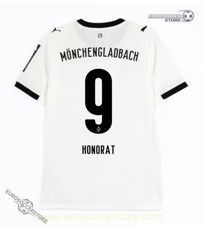 Borussia Monchengladbach's 25-26 Season Home Jersey Featuring HONORAT 9