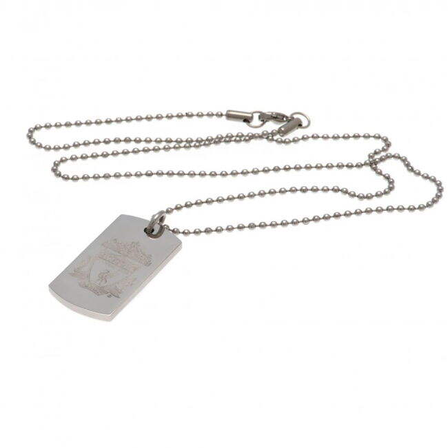 classic Liverpool FC Engraved Dog Tag & Chain CR