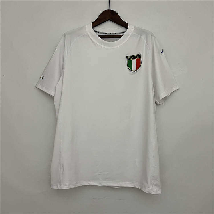 2000 Italy Away White Retro Shirt - Official Replica 4130