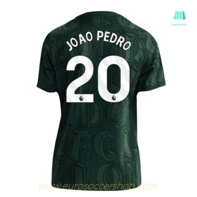 2025-2026 Chelsea Pre Match Shirt (Green) - Kids (Joao Pedro 20)